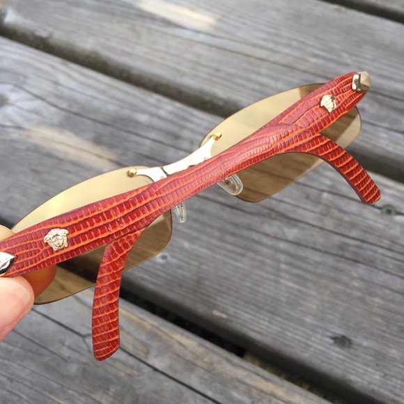 Vintage Versace Rimless Sunglasses - Picture 5 of 16